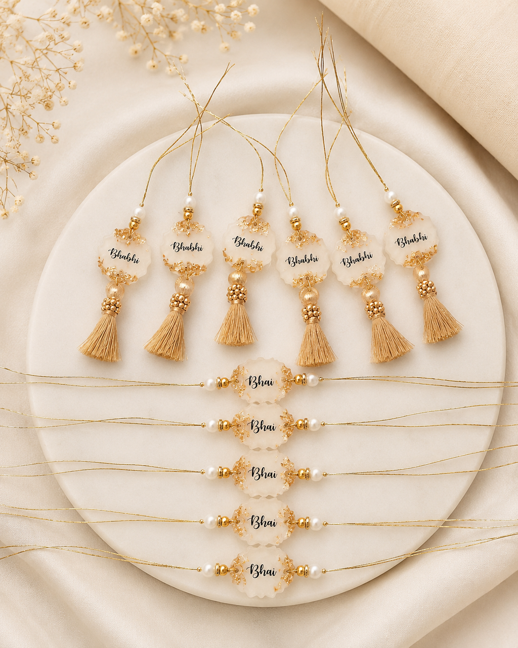 Personalized Resin Rakhi for Brothers | Custom Name Rakhi