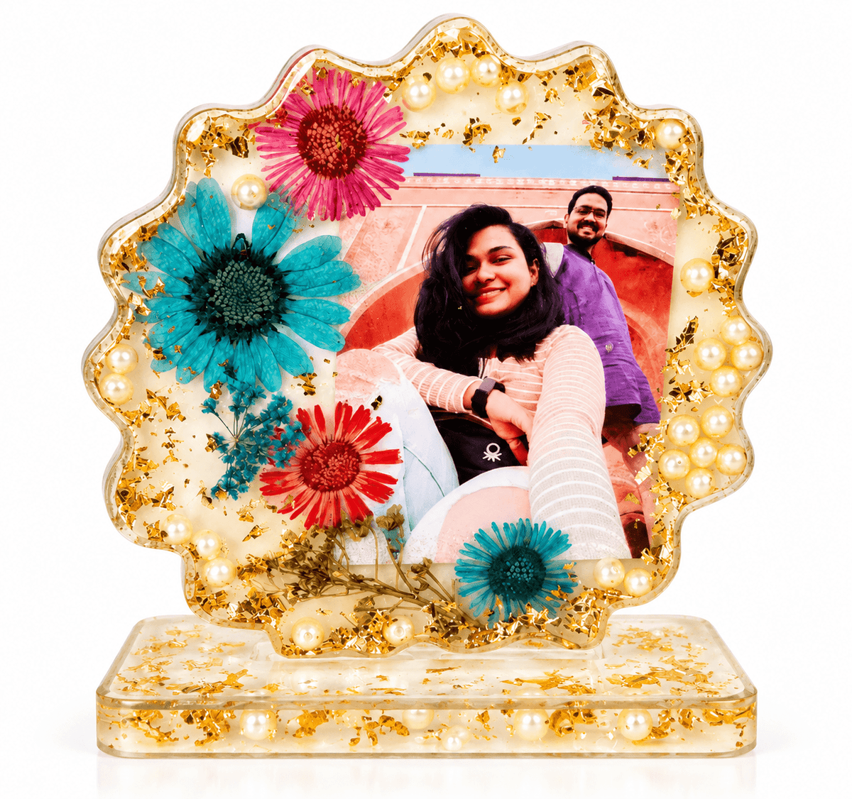 Customized Resin Photo Tabletop | Personalized Family Photo Keepsake