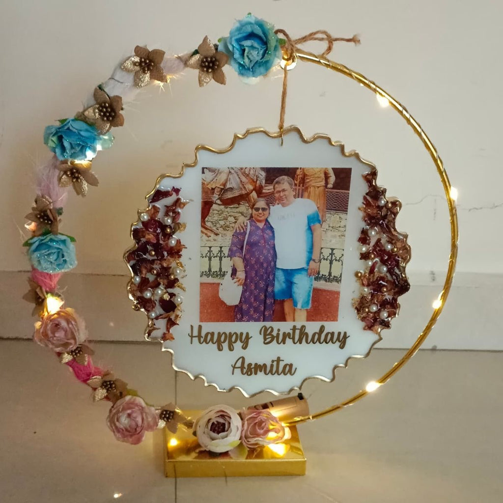 Personalized Resin Hoop Photo Frame