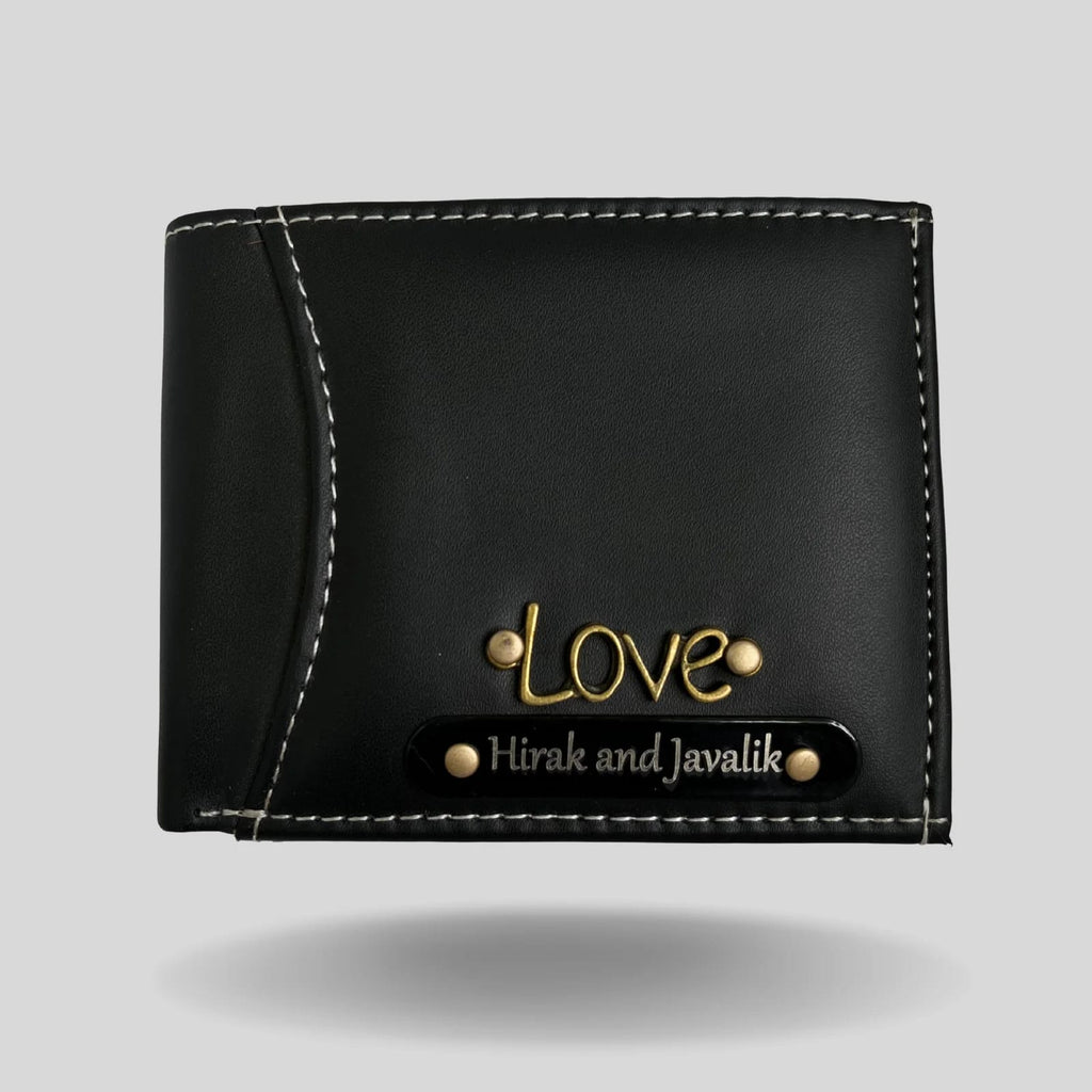 Personalized Leather Wallet with Name & Symbol