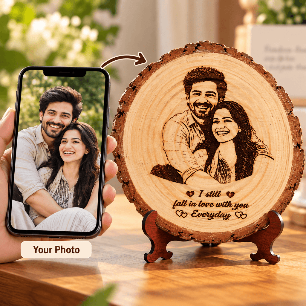 Personalized Wooden Engraved Photo Frame
