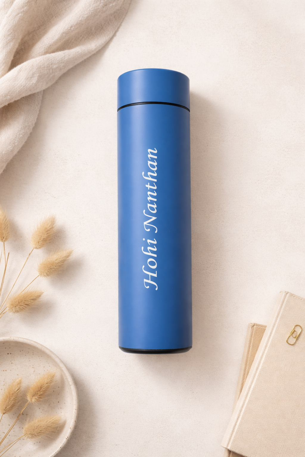 Personalized Name Temperature Bottle – Matte Stainless Steel | Custom Gift