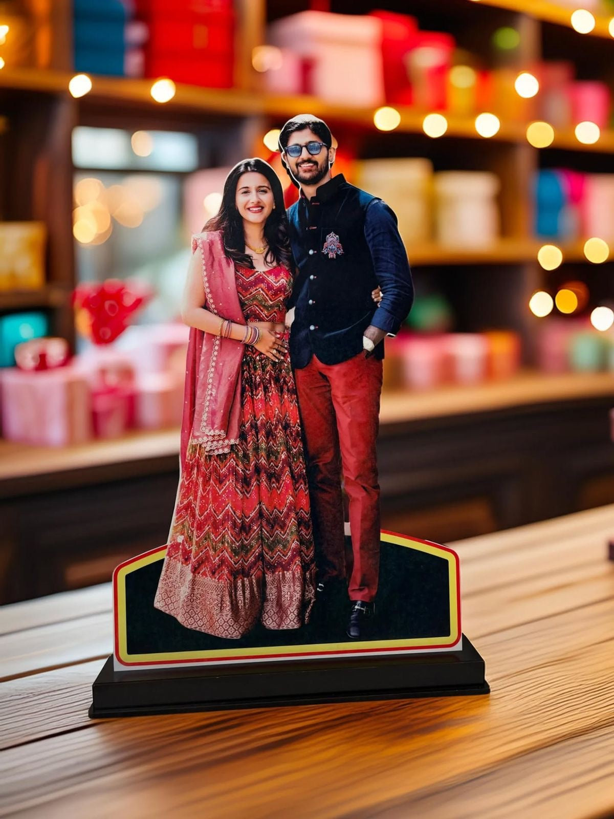 Personalized Couple Photo Stand – Premium Cutout Keepsake