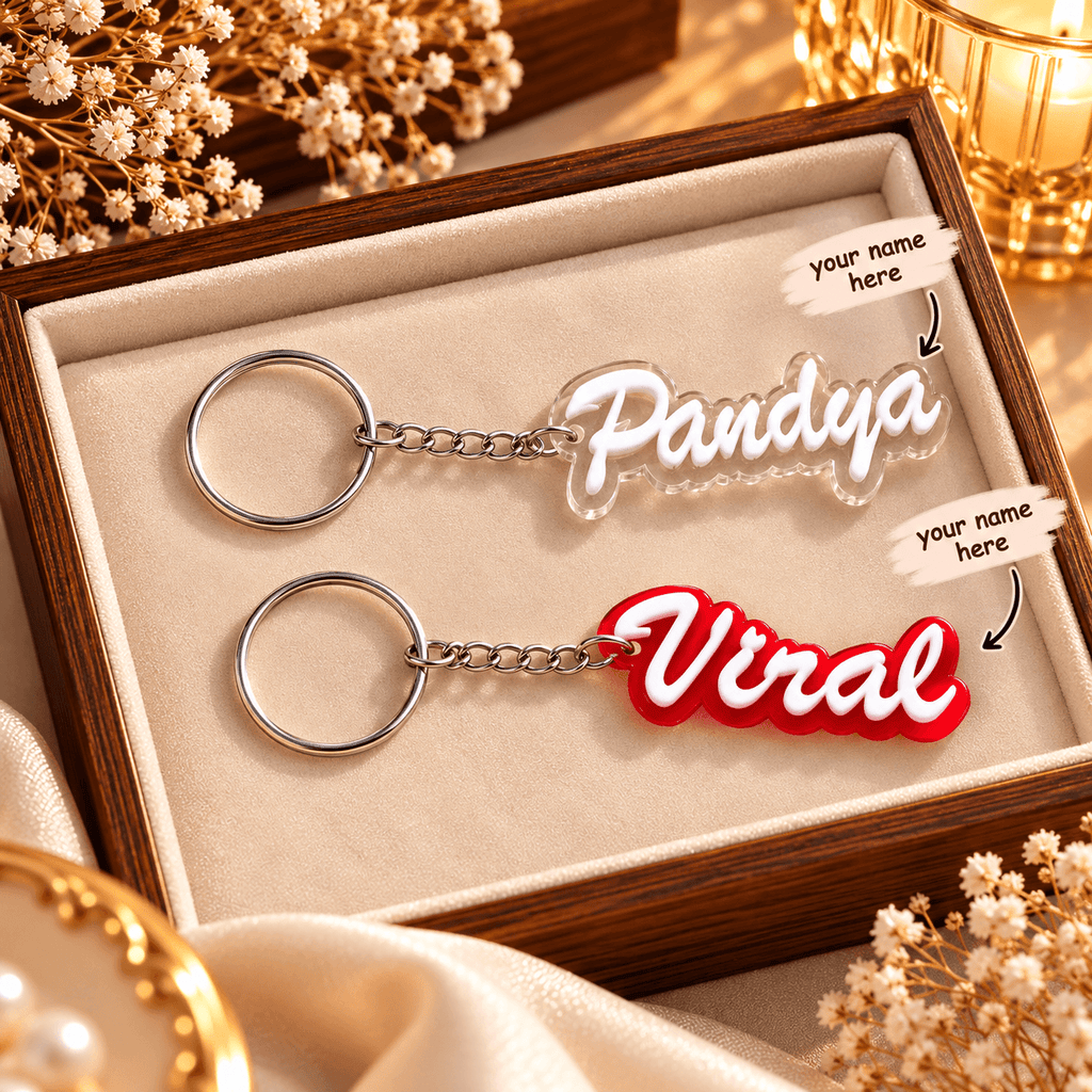 Personalized Name Keychain | Custom Acrylic Name Keyring
