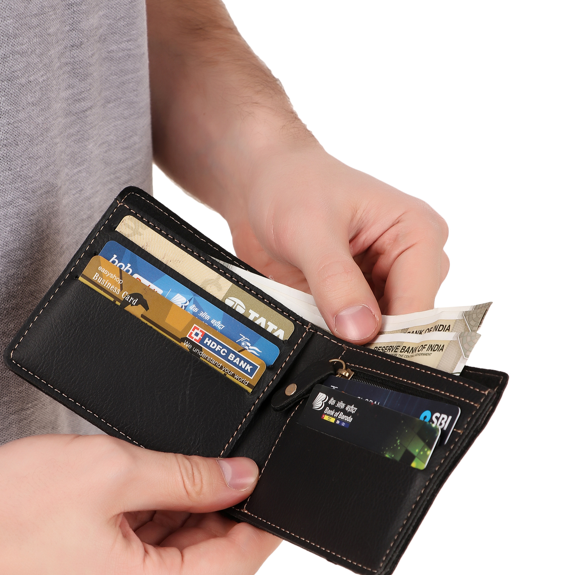 Personalized Leather Gift Combo for Men – Wallet, Eyewear, Passport & Keychain