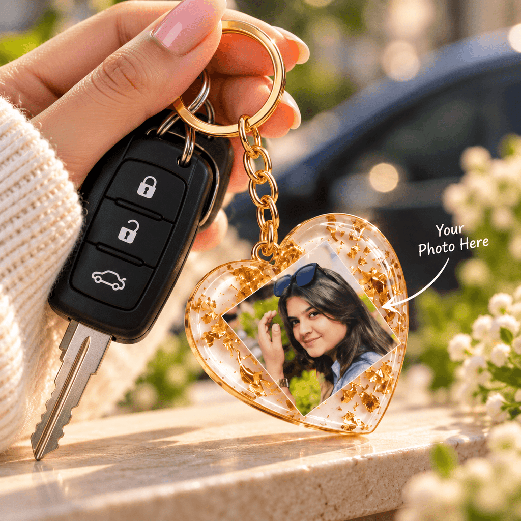 Resin Bid Keychain