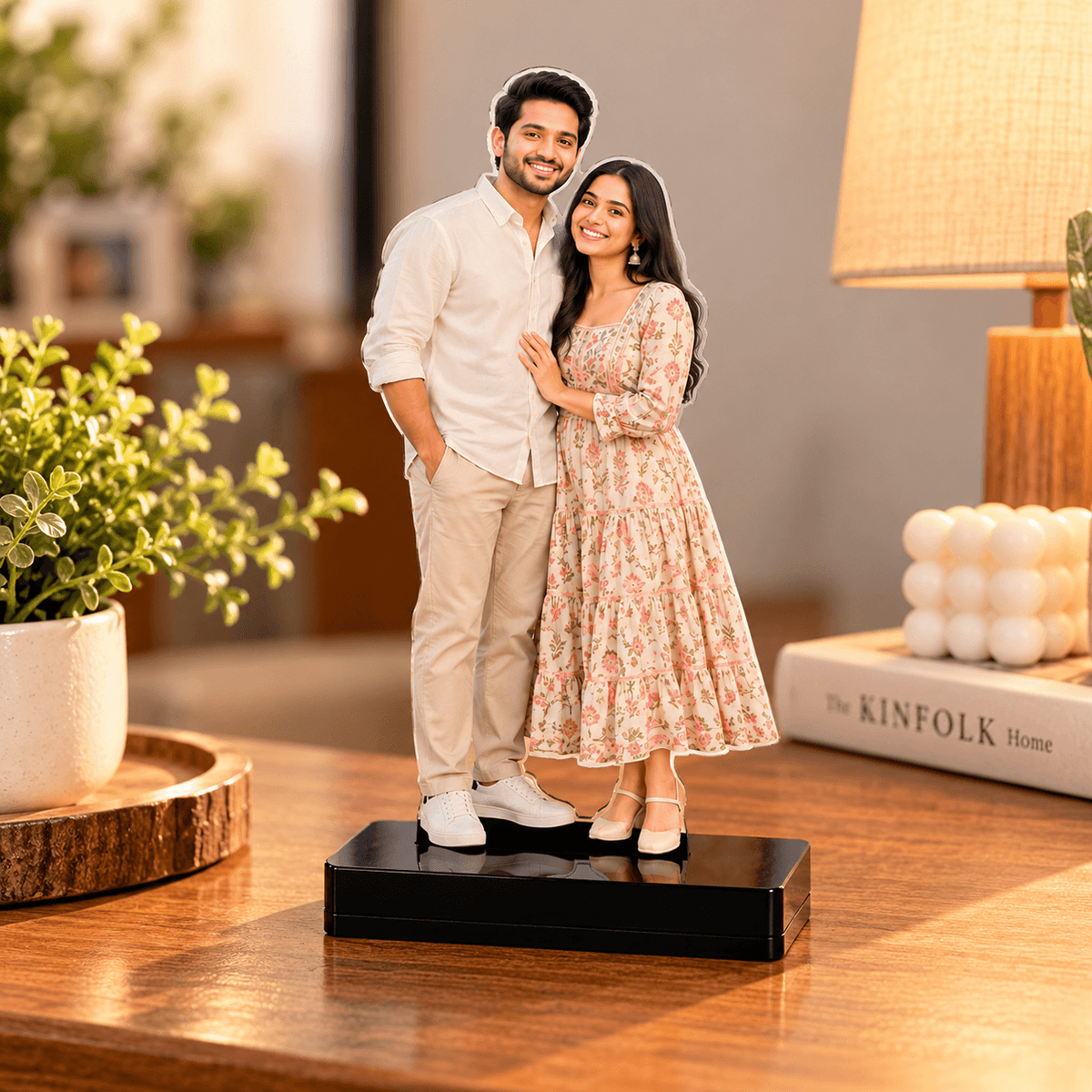 Personalized Photo Cutout Standee with Black Base | Custom Photo Gift