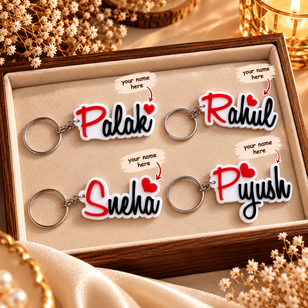 Personalized Name Keychain | Custom Acrylic Name Keyring
