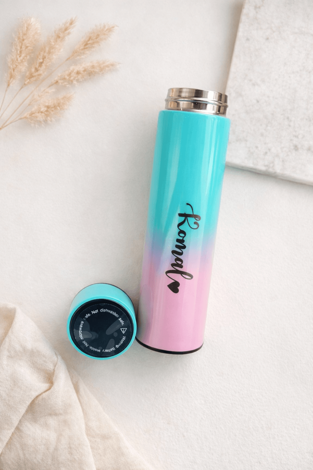 Personalized Gradient Stainless Steel Water Bottle – Custom Name Gift