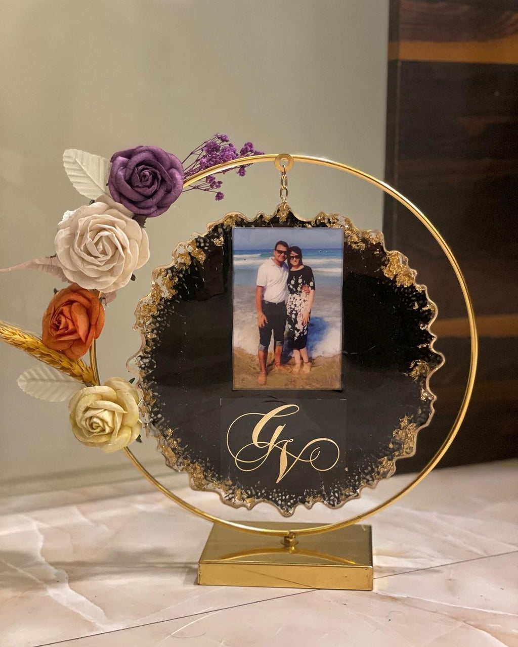 Personalized Resin Hoop Photo Frame