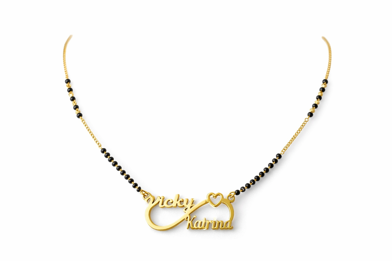 Customized Couple Name Mangalsutra Necklace