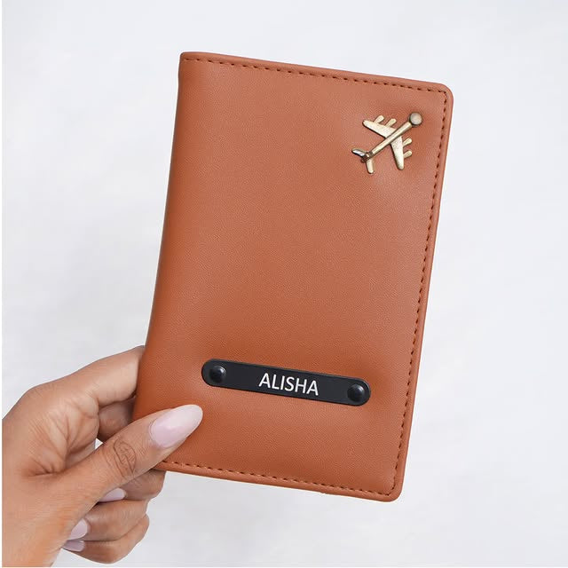 Personalized Passport Holder with Name | Custom Travel Wallet Gift