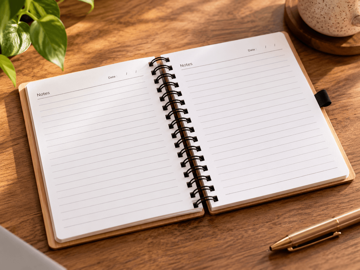 Personalized Photo Engraved Wooden Diary with Name Pen