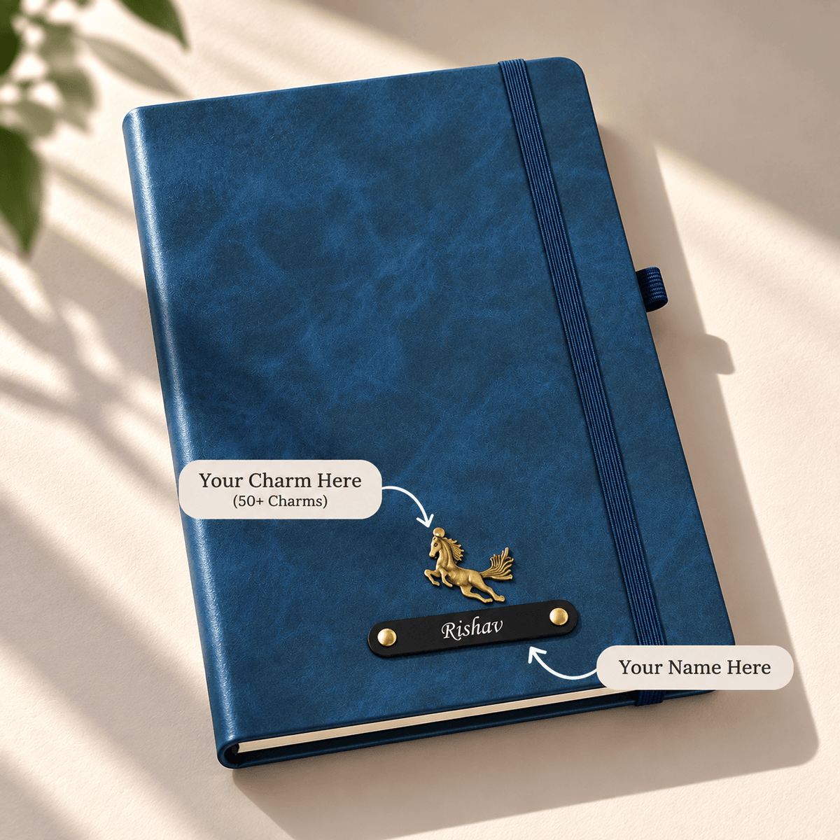 Personalized Diary with Name & Charm