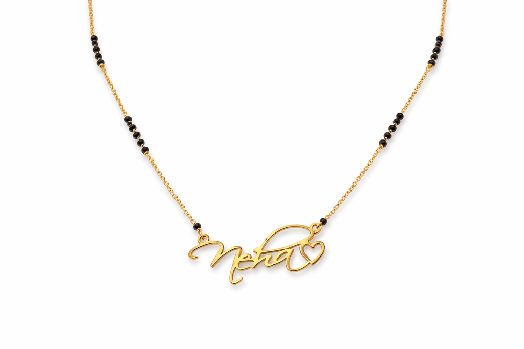 Customized Couple Name Mangalsutra Necklace