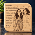 Personalized Wooden Engraved Plaque | Custom Photo & Message Gift