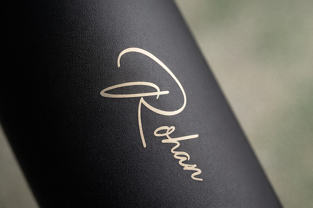 Personalized Matte Black Stainless Steel Water Bottle