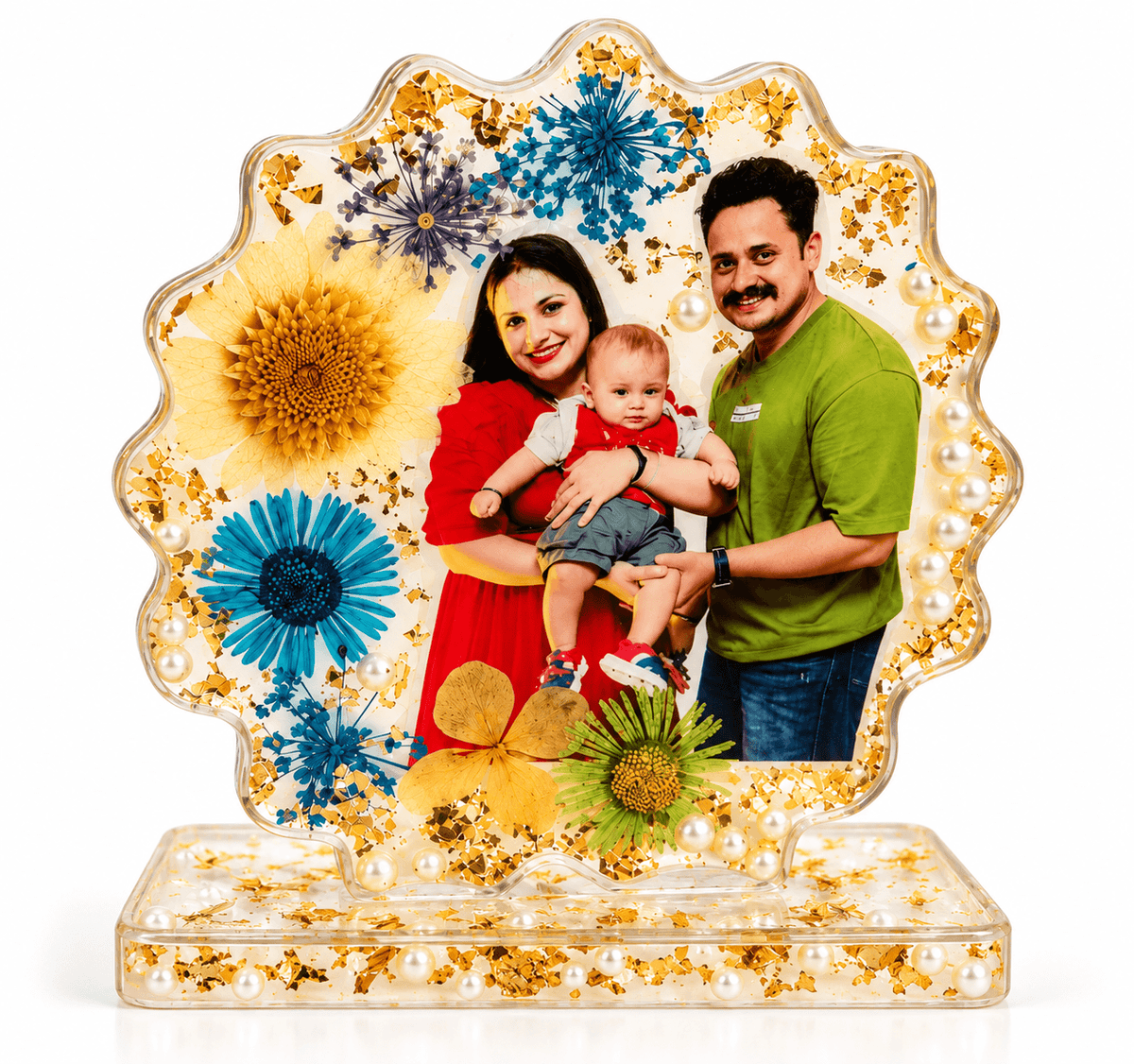 Customized Resin Photo Tabletop | Personalized Family Photo Keepsake