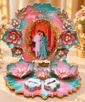 Personalized Resin Engagement Photo Frame with Ring Holders | Jyovin