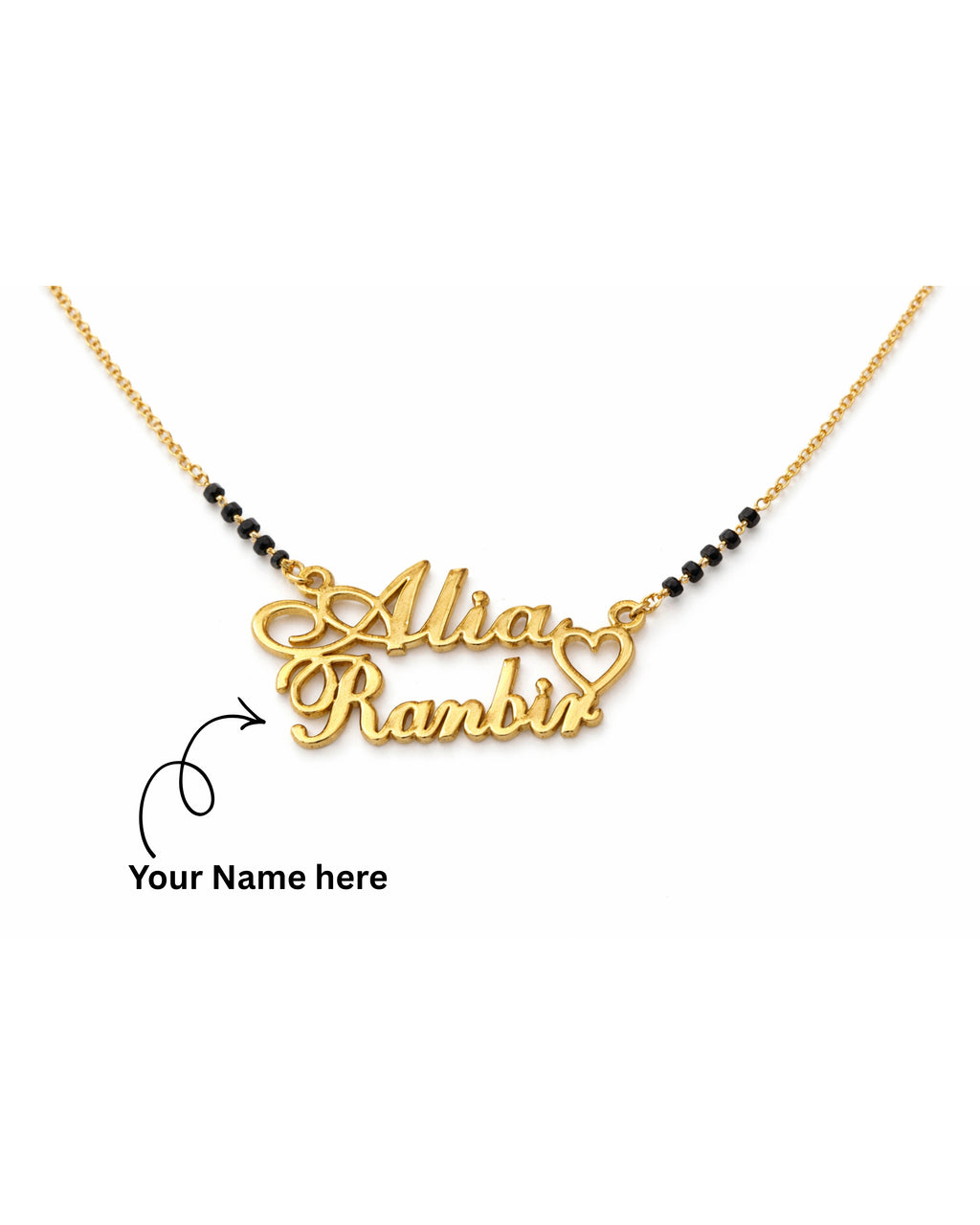 Customized Couple Name Mangalsutra Necklace