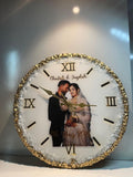 Customized Couple Resin Photo Wall Clock