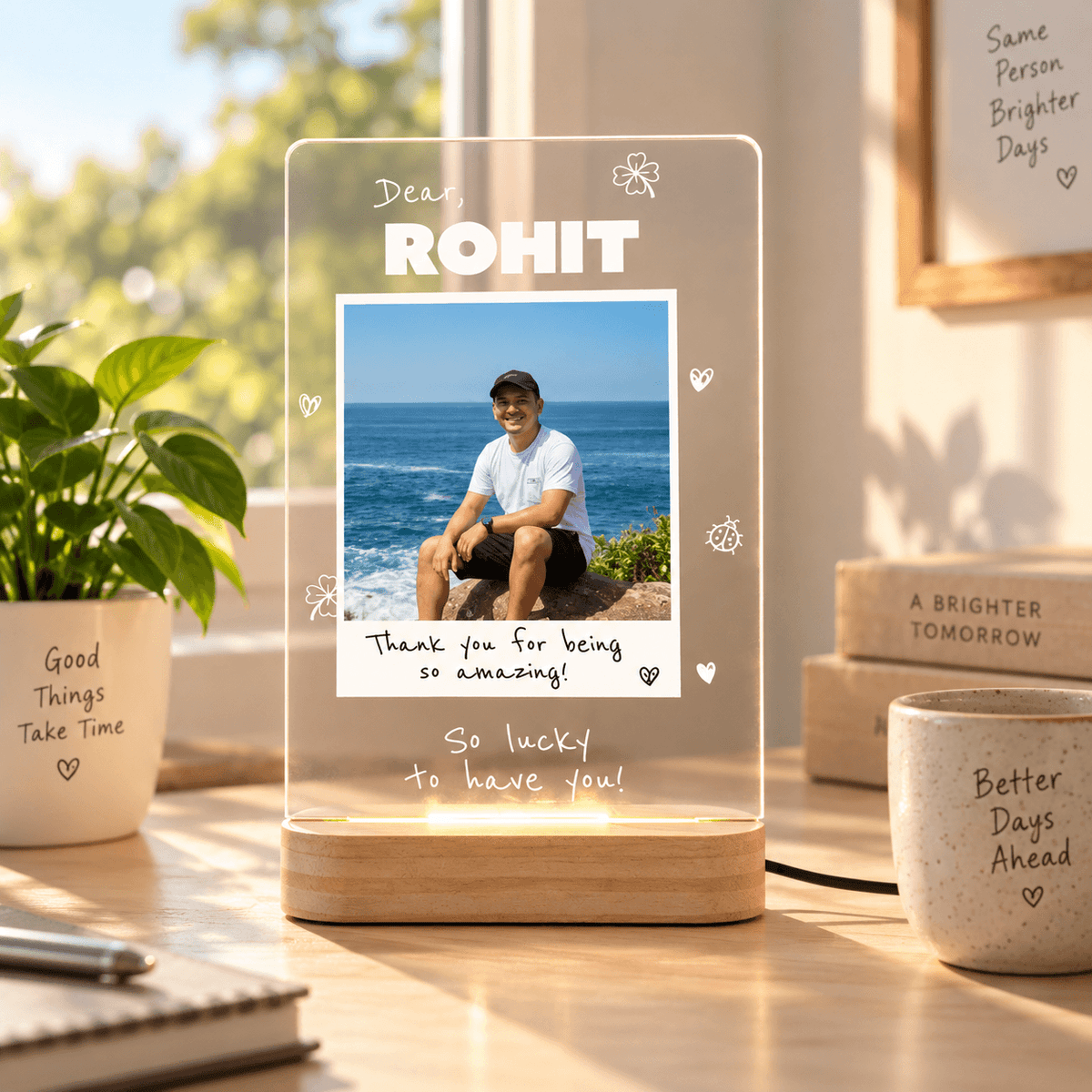 Personalized LED Photo Lamp | Custom Photo Night Light