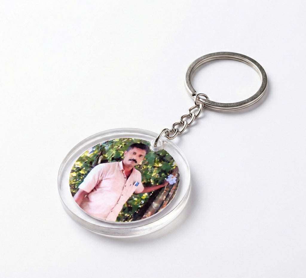 Personalized Resin Photo Keychain