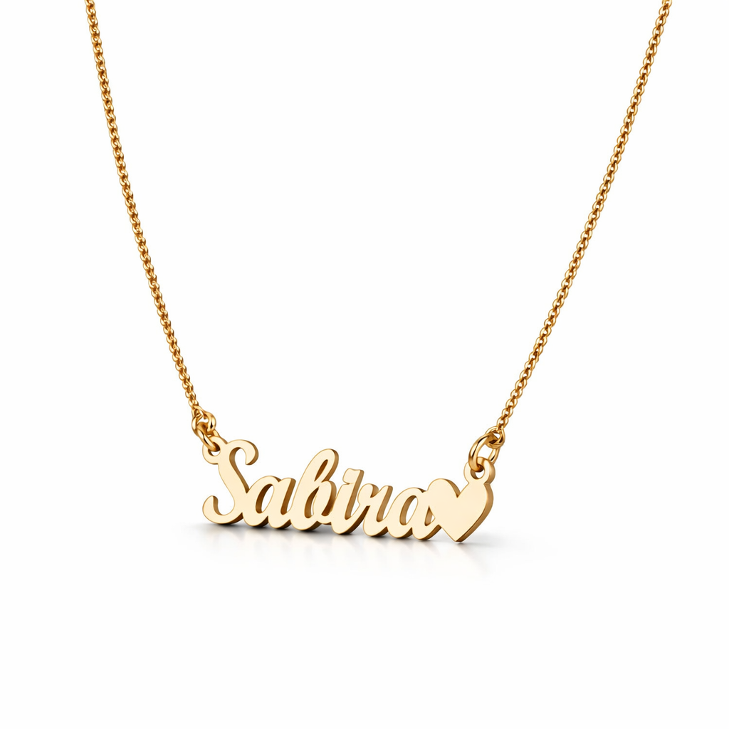 Personalized Name Necklace – Gold Finish