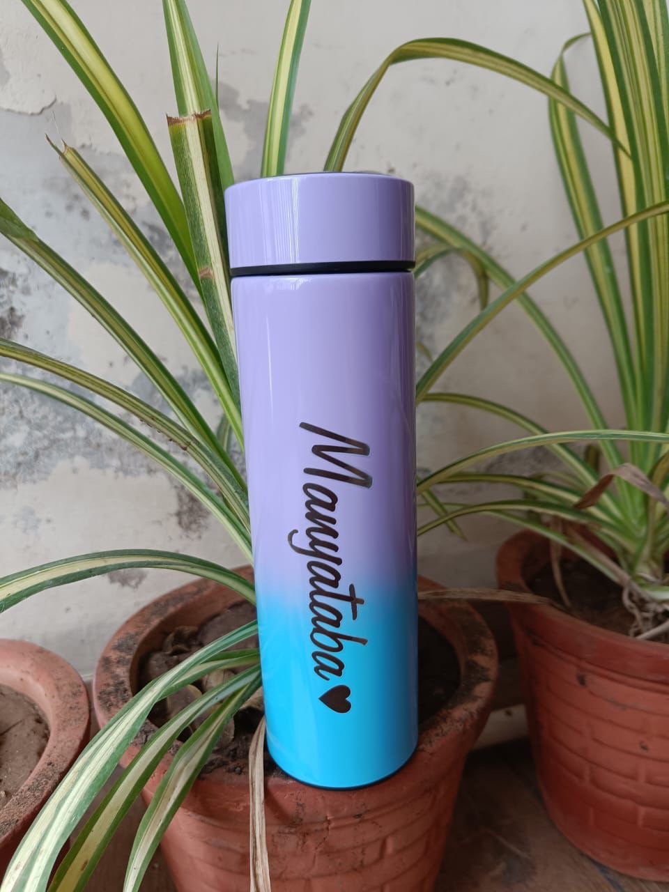 Personalized Gradient Stainless Steel Water Bottle – Custom Name Gift