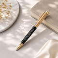 Personalized Gold Flake Luxury Pen – Name Engraved Gift