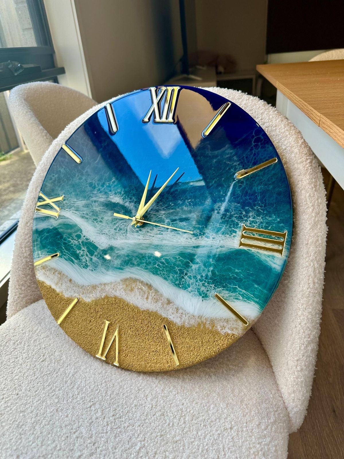 Handmade Resin Wall Clock