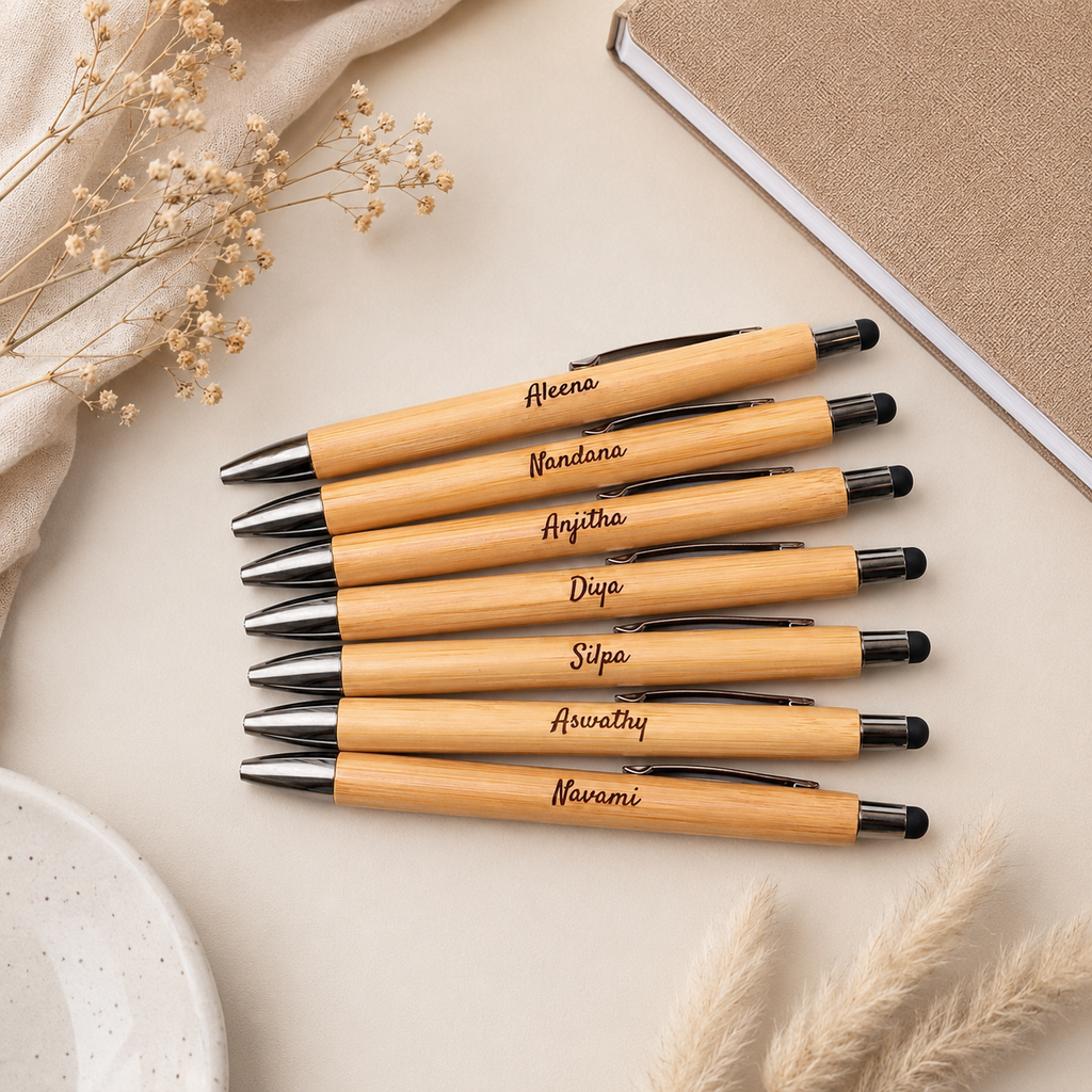 Personalised Bamboo Wooden Pen