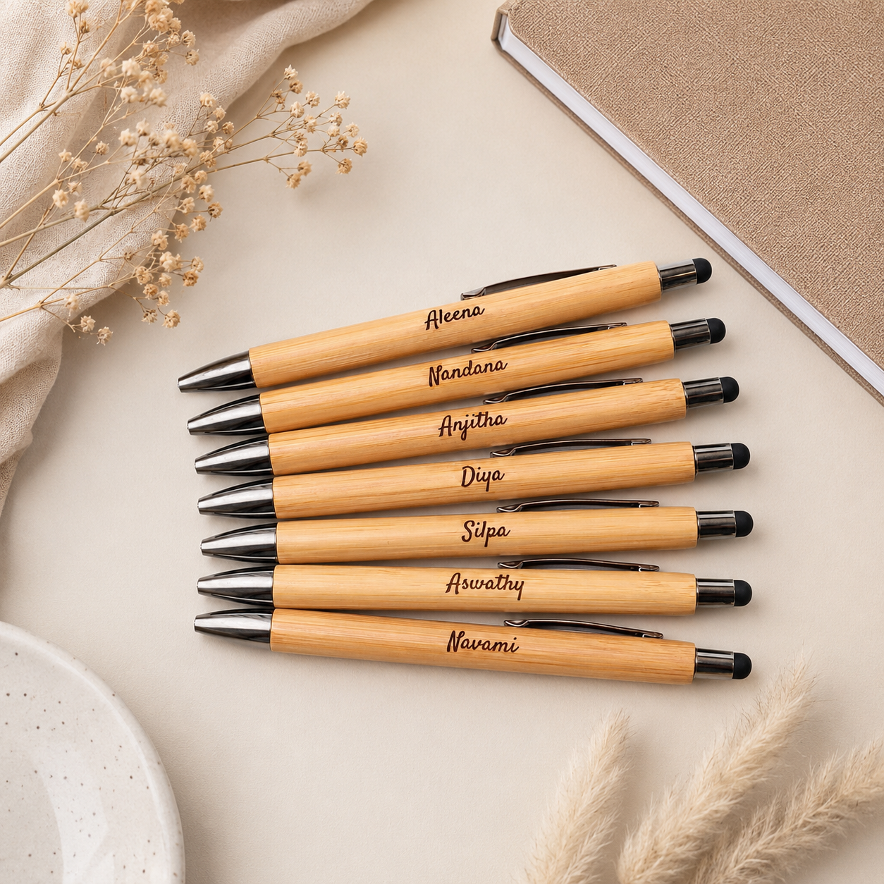 Personalised Bamboo Wooden Pen
