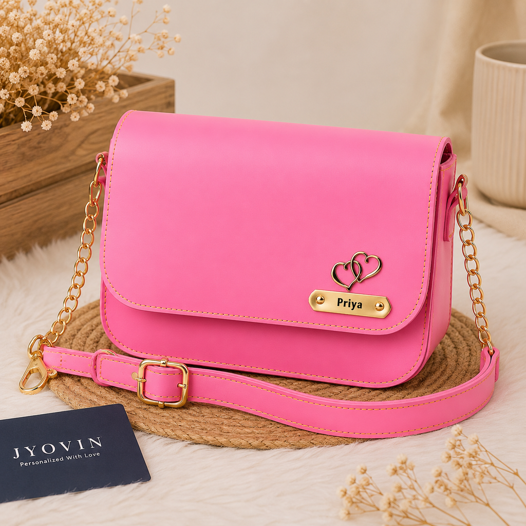Personalized Sling Bag – Custom Name & Charm