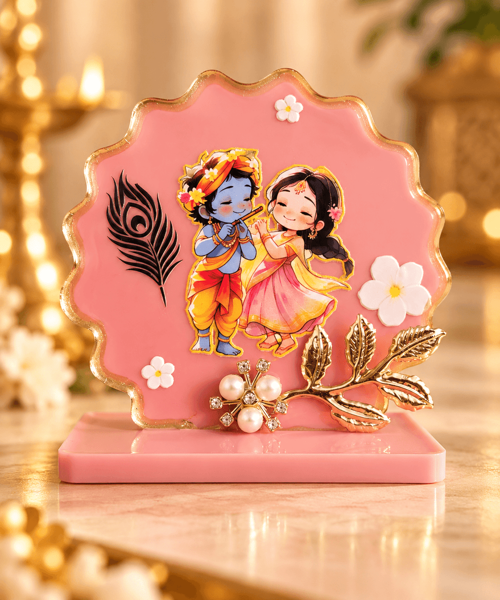 Mini Resin God Idol for Tabletop & Car Dashboard Décor