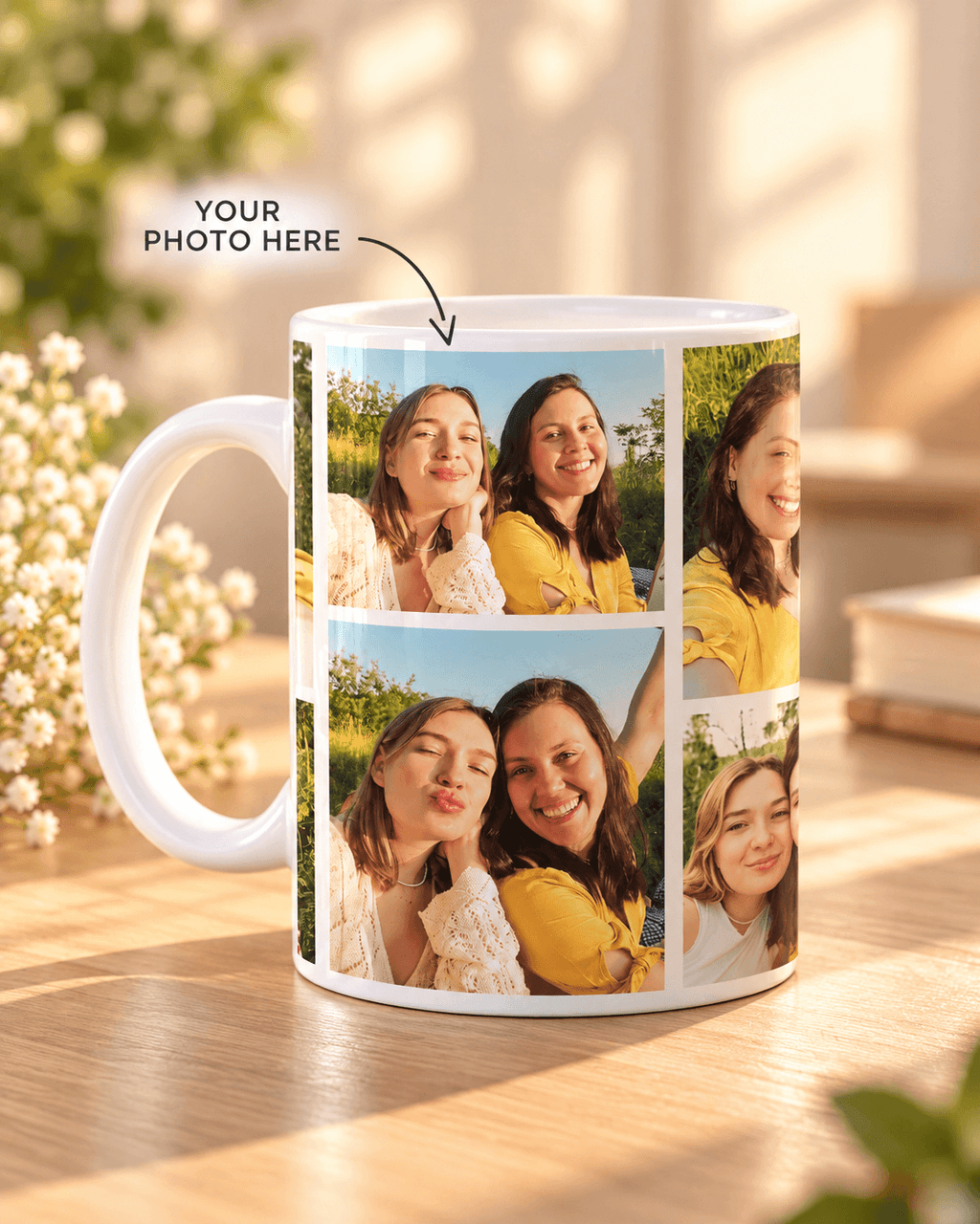 Personalized Photo Collage Mug | Custom Memory Mug