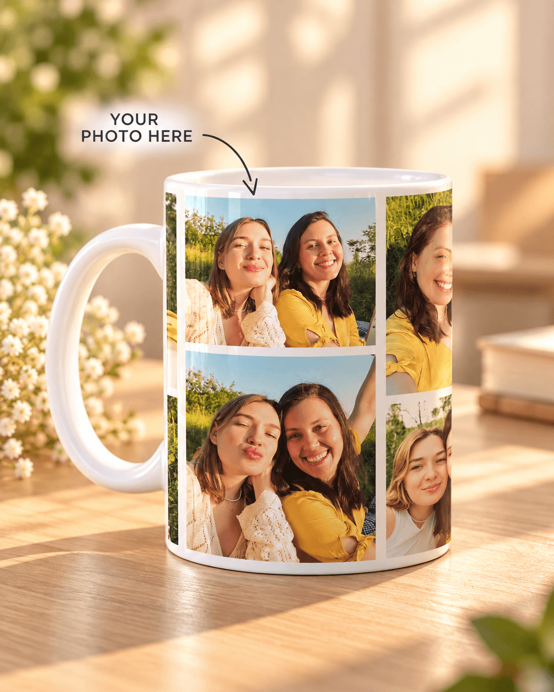 Personalized Photo Collage Mug | Custom Memory Mug