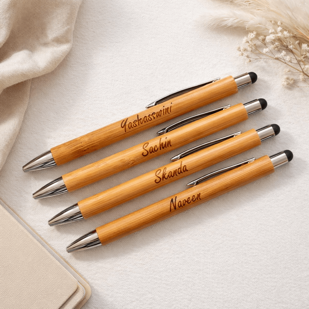 Personalized Bamboo Name Engraved Pen – Eco-Friendly Gift | Jyovin