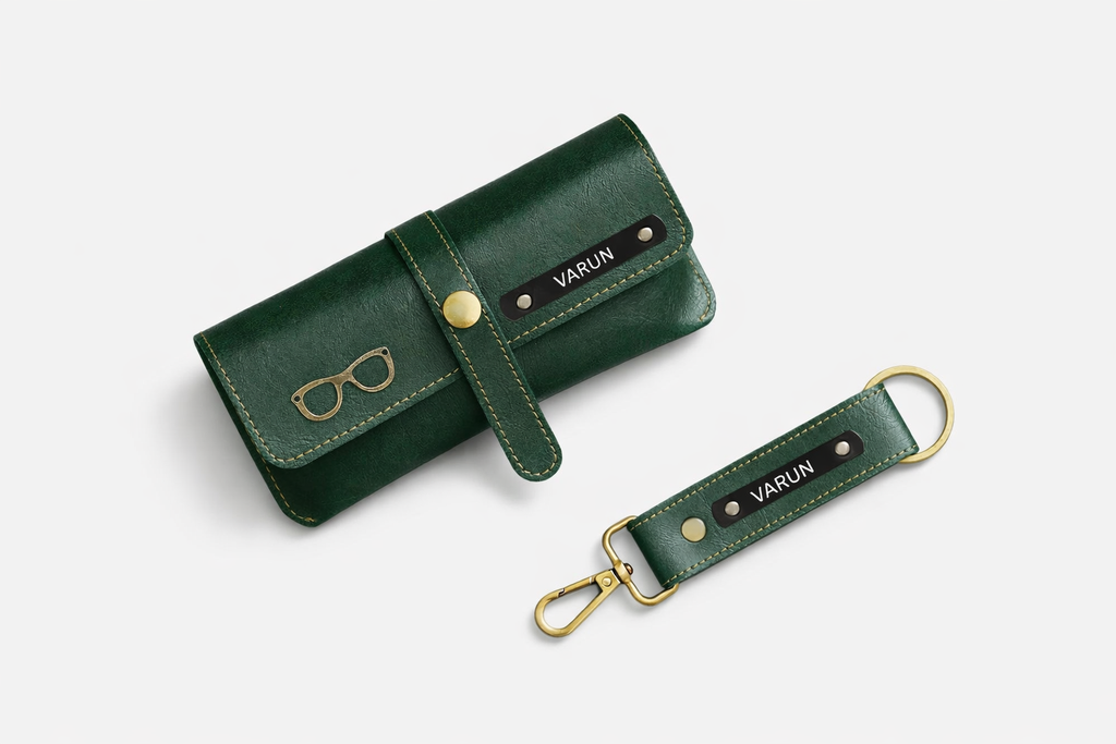 Personalized Leather Sunglass & Spectacle Case – Name Engraved