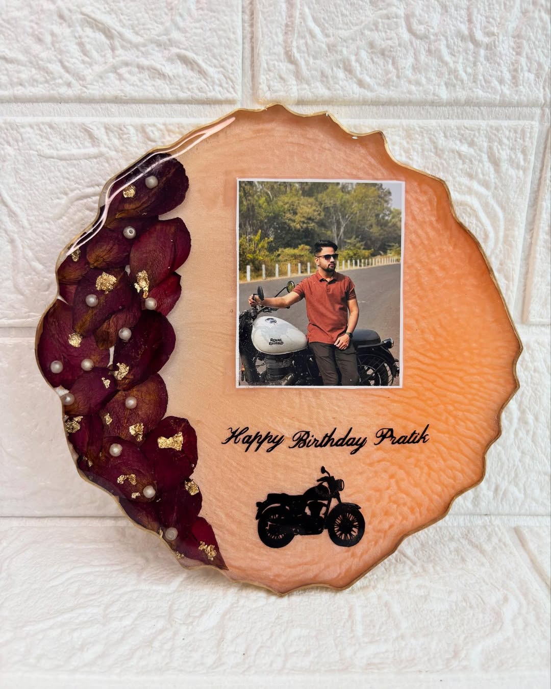 Customized Mini Resin Photo Frame with Photo & Name