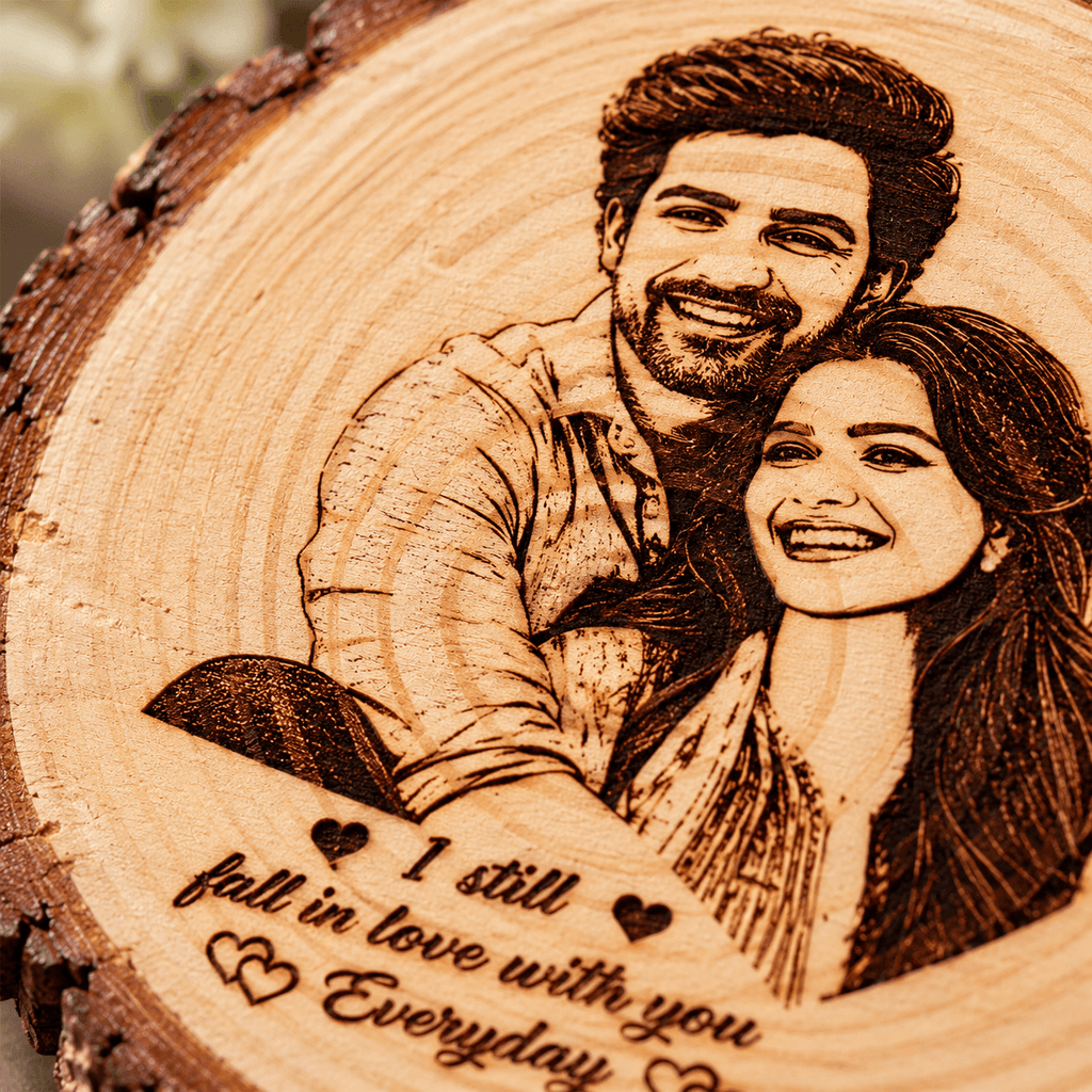 Personalized Wooden Engraved Photo Frame