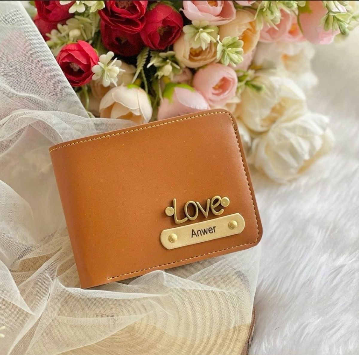 Personalized Premium Men’s Wallet with Custom Name & Charm