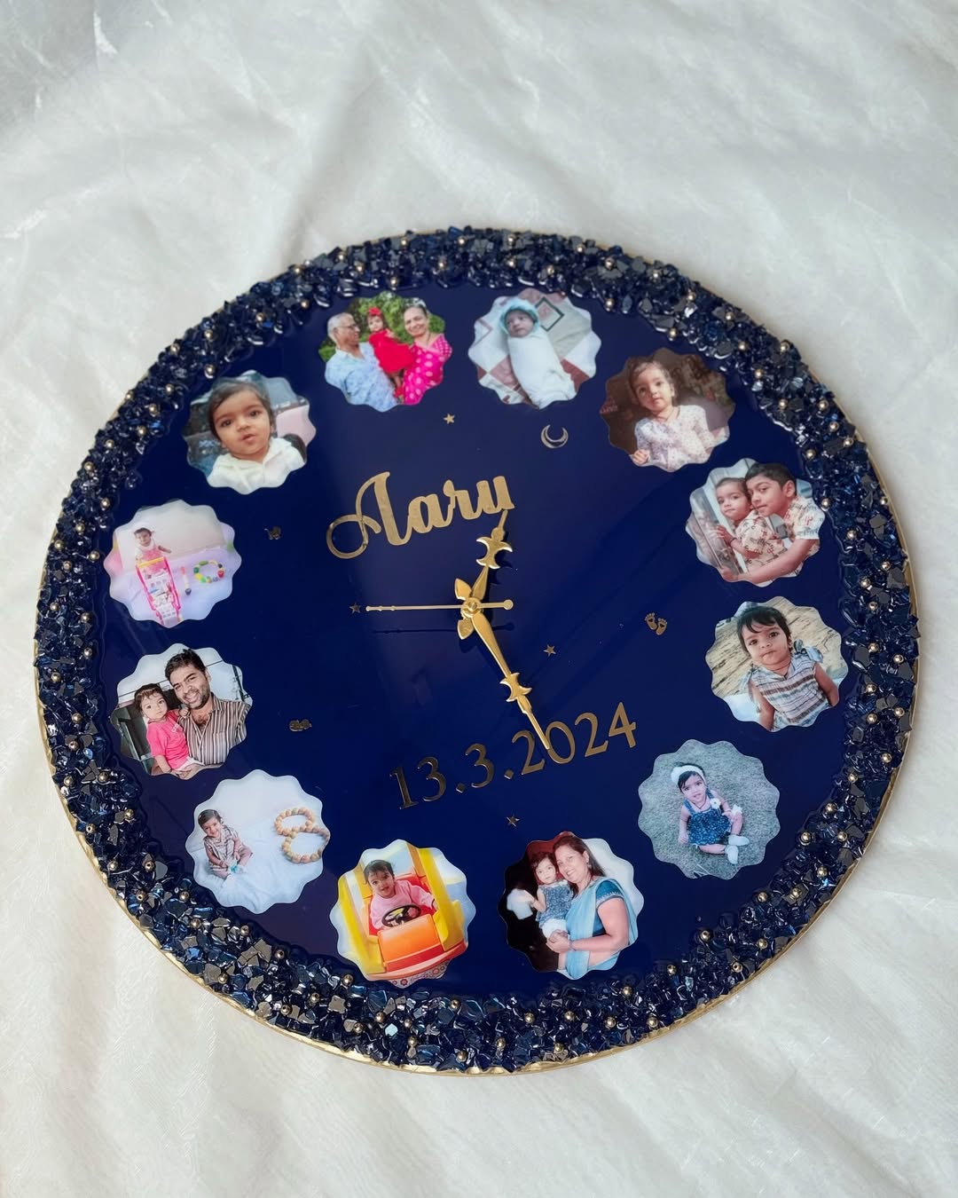 Resin Wall Clock of Your Photos