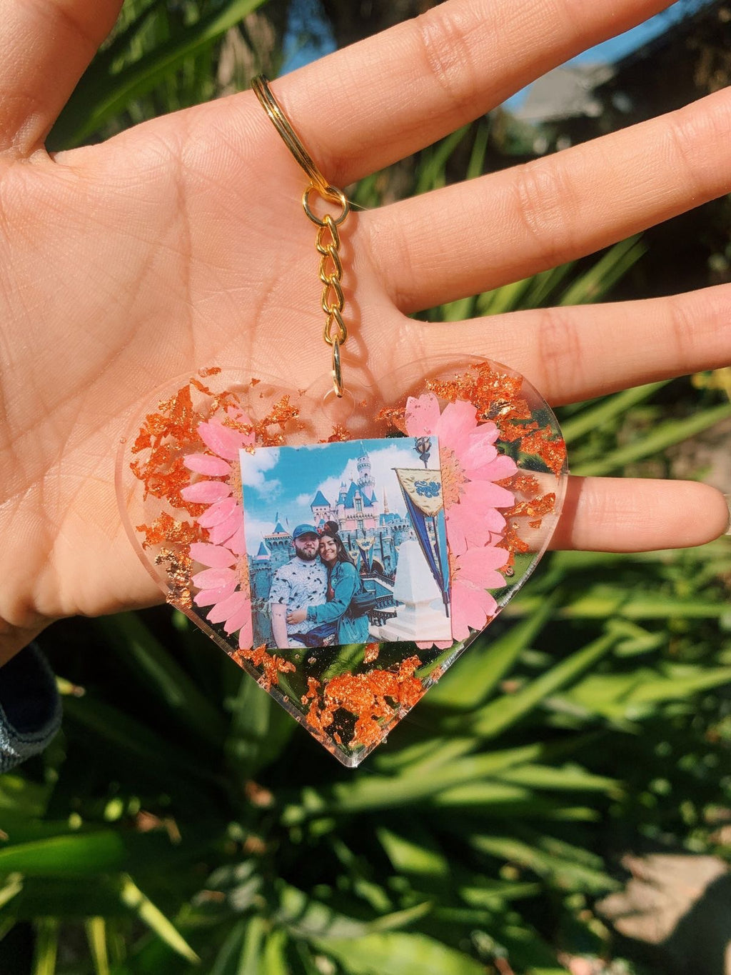 Resin Photo Keychain – Custom Photo Keyring Gift