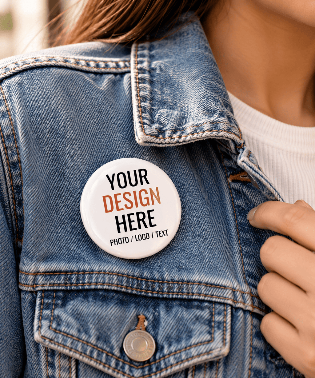Customized Round Badges with Photo, Logo & Text | Jyovin