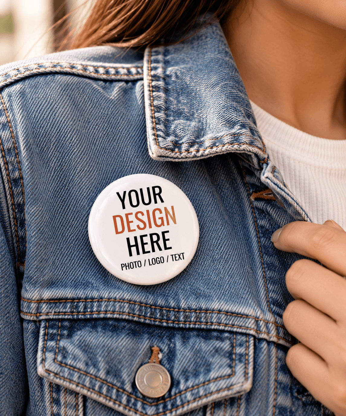 Customized Round Badges with Photo, Logo & Text | Jyovin