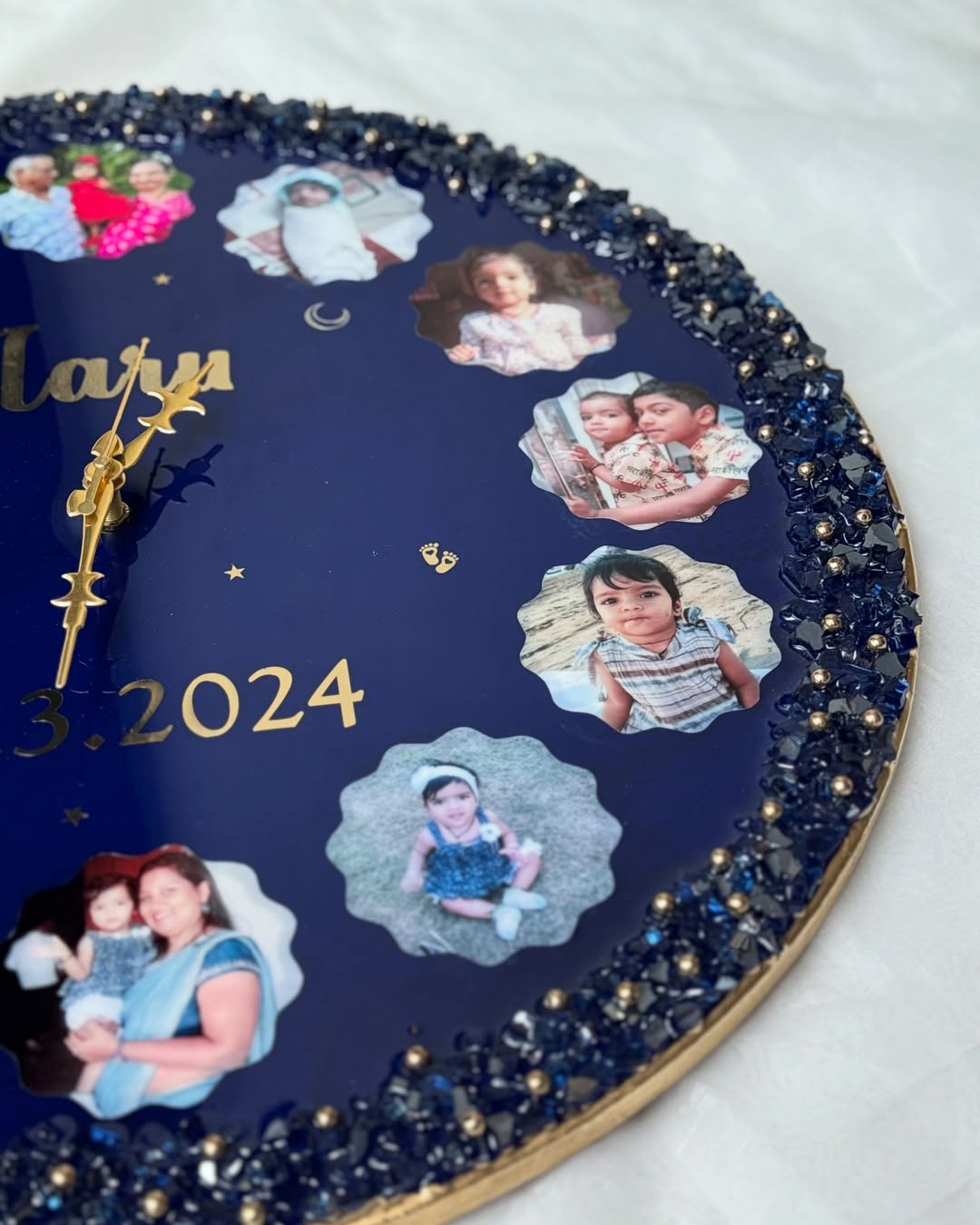 Resin Wall Clock of Your Photos