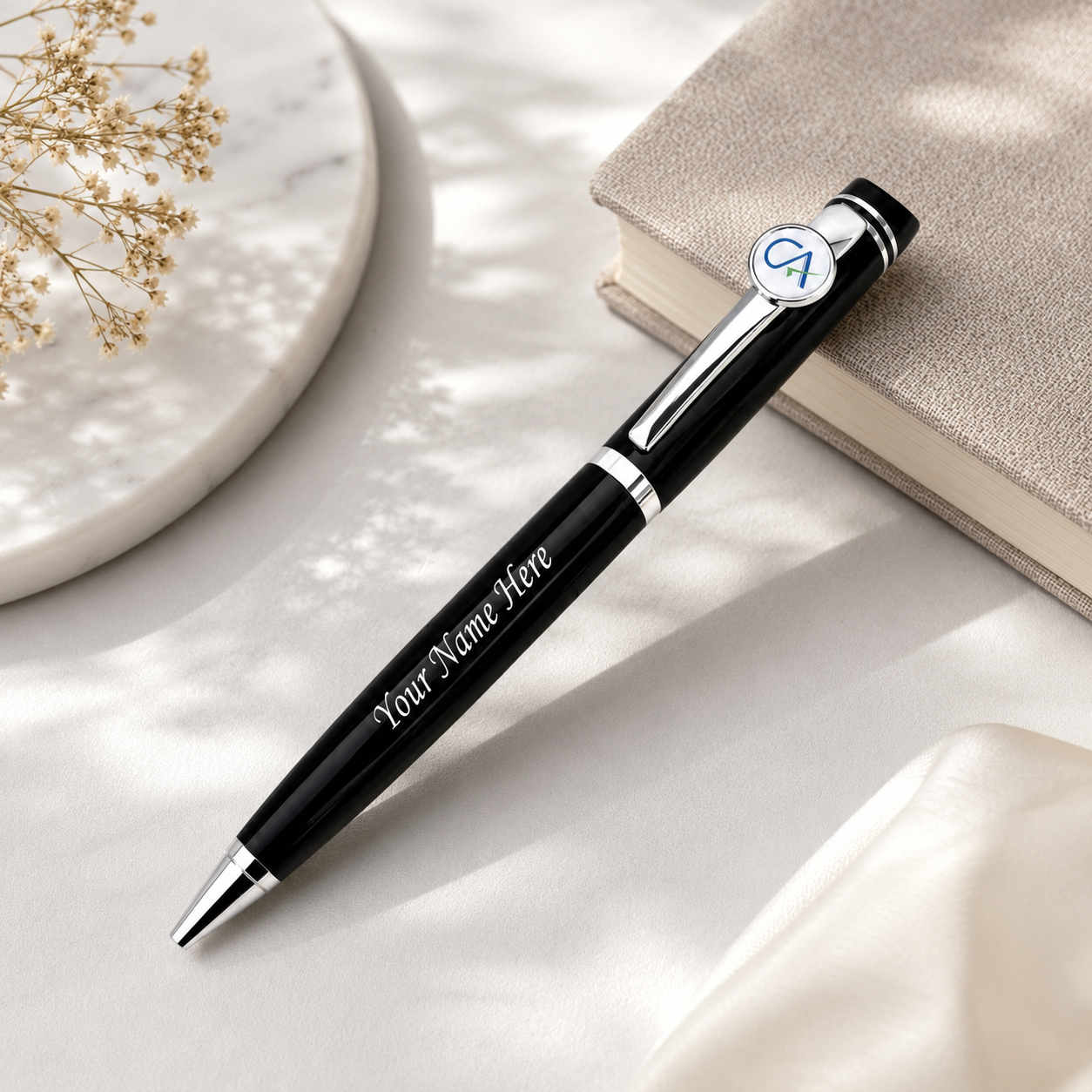 Personalized CA Name Pen – Custom Gift for Chartered Accountants