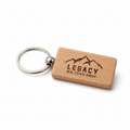 Personalized Wooden Engraved Keychain | Custom Name & Logo Keychain