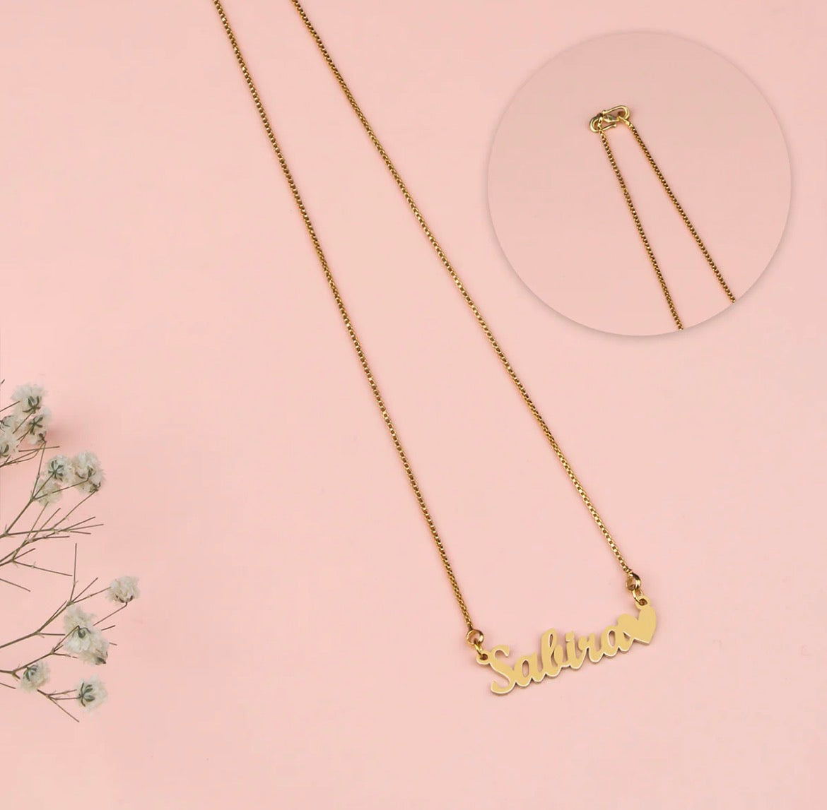 Personalized Name Necklace – Gold Finish
